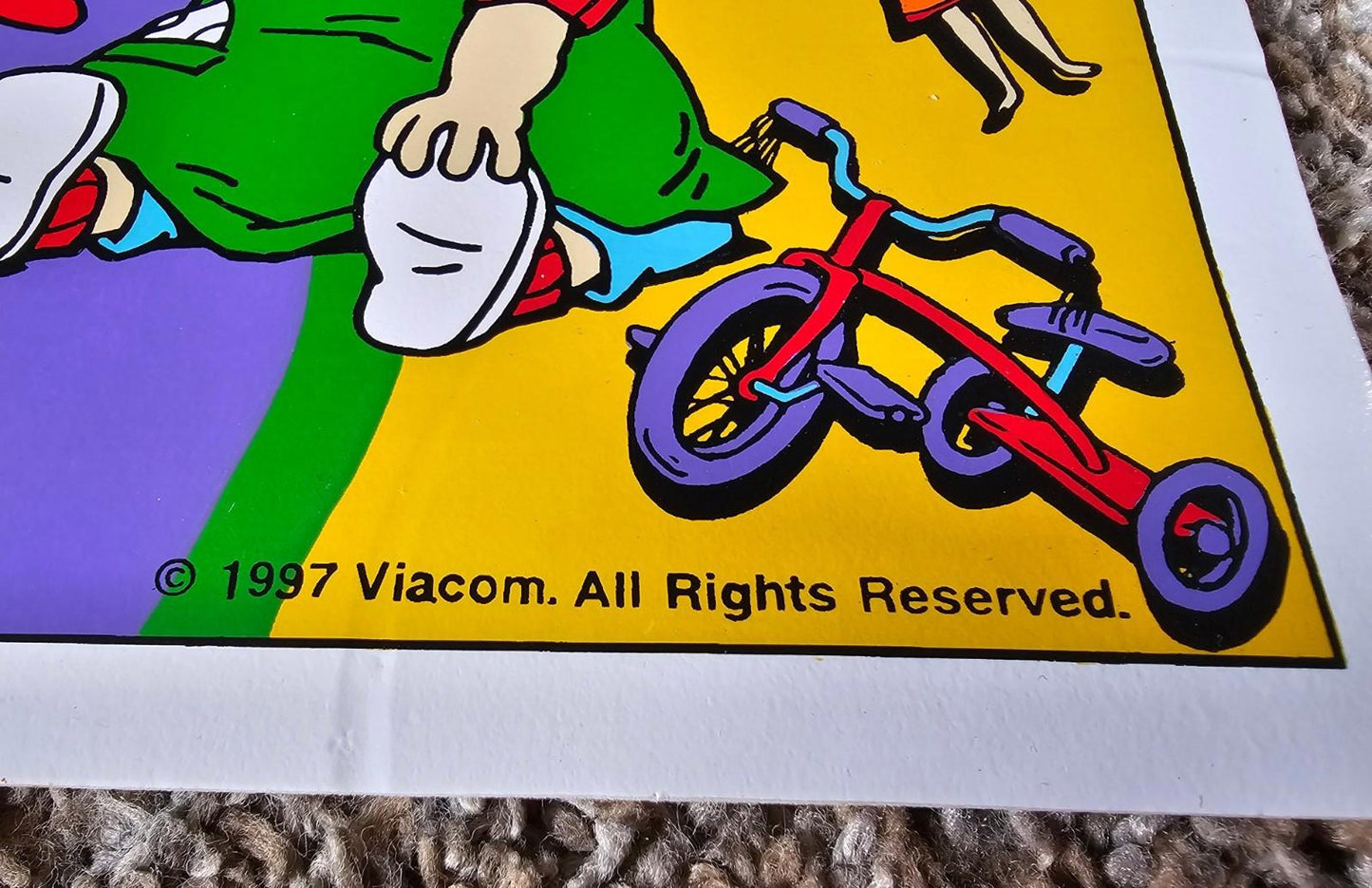 Rugrats Vinyl Placemat 1997 Viacom Nickelodeon Playtime Food Mat