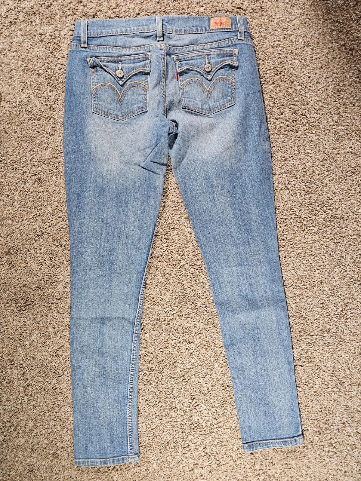Levis 524 Jeans Womens 7M Too Superlow Skinny Low Rise