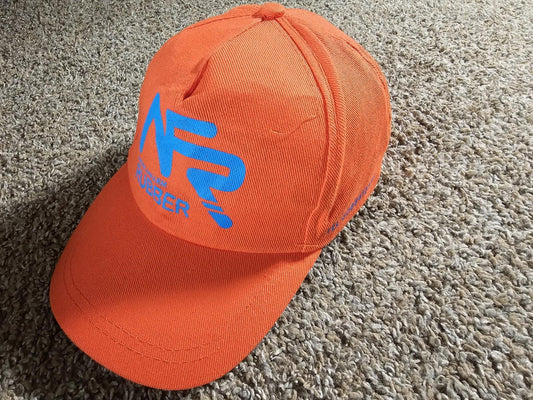 AmericanFarm Rubber Farm Hat Cap Orange Adult Strapback O6
