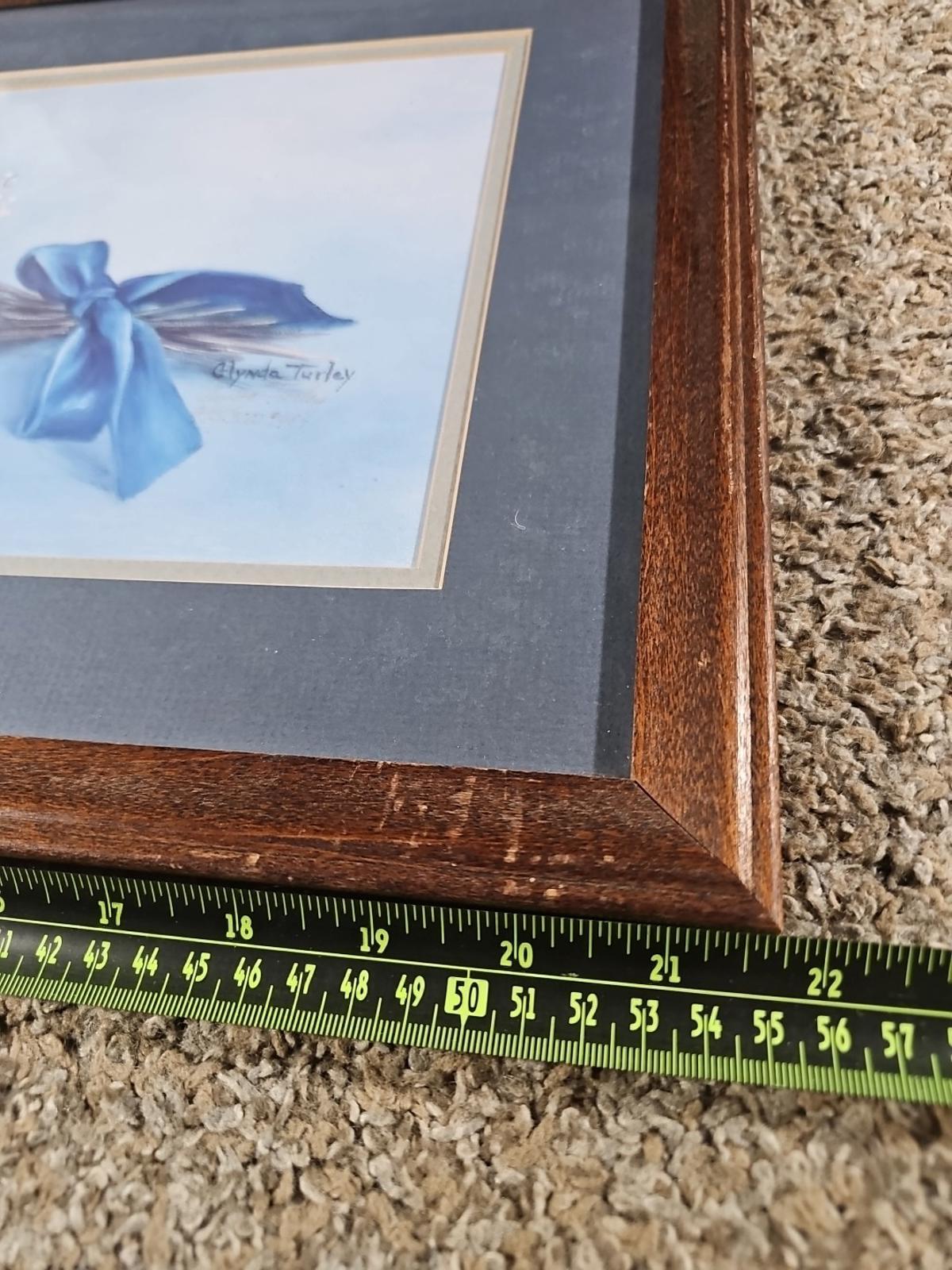 Framed Glynda Turley “Blue Bouquet” 975/3000 1987 Signed & Numbered Floral Print