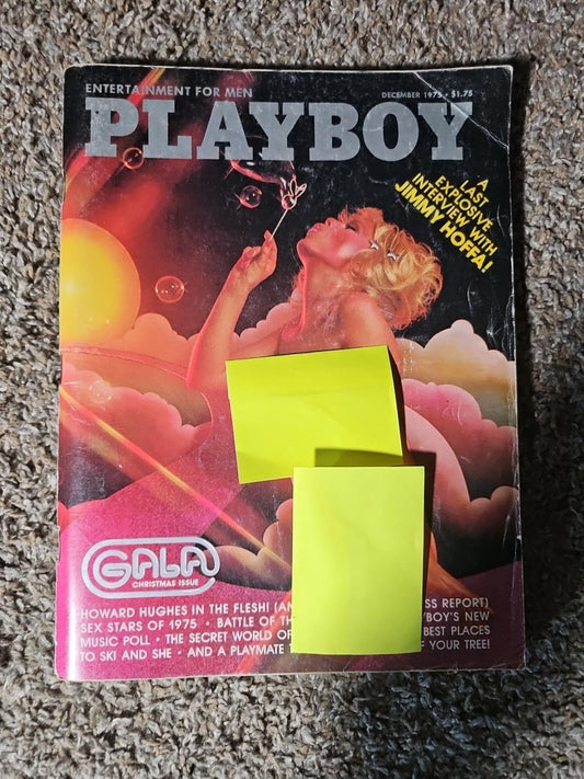 Vintage Playboy Magazine Dec 1975 Howard Hughes Jimmy Hoffa Nancie Li Brandi