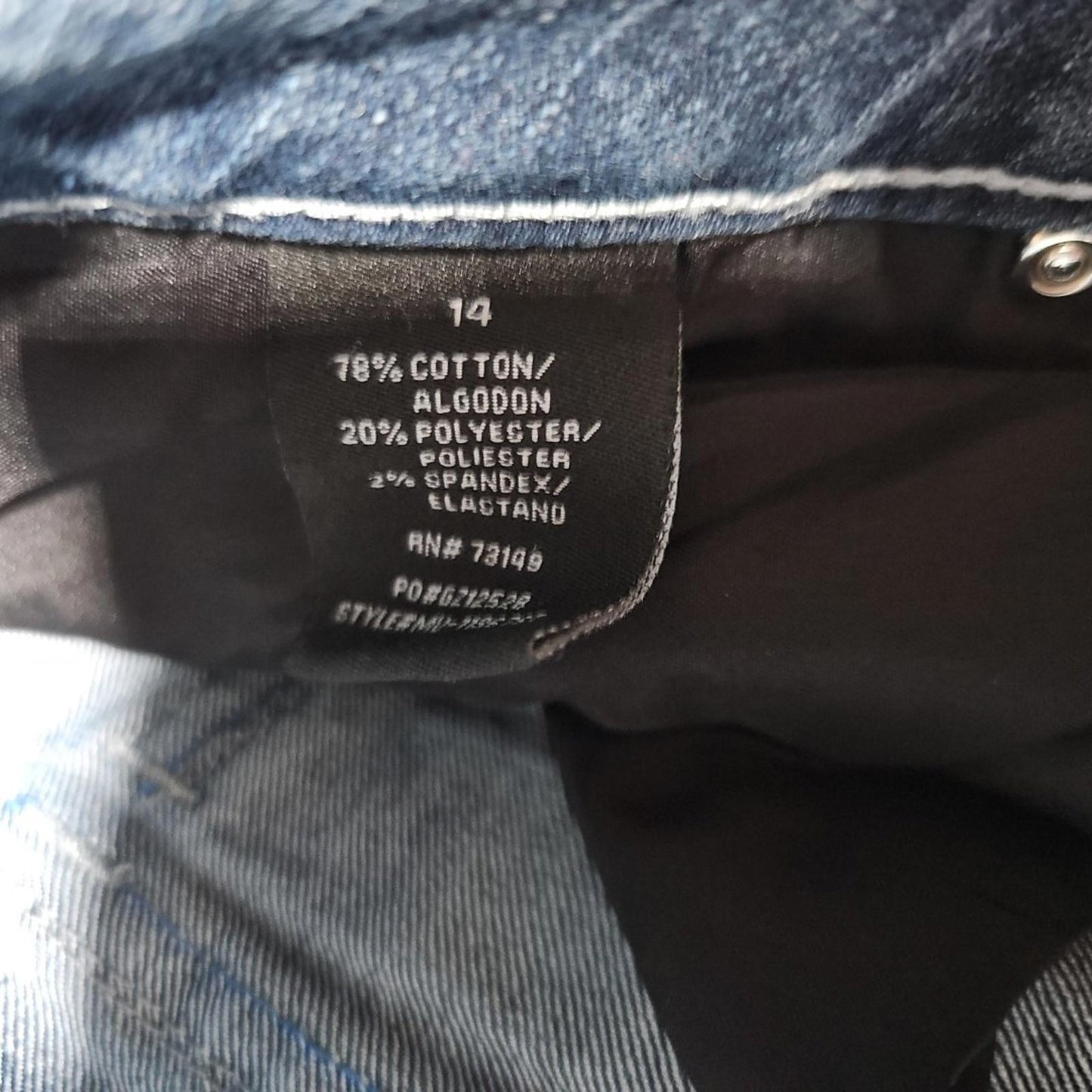 One5one Sz14 Jeweled Flap Pocket Jeans