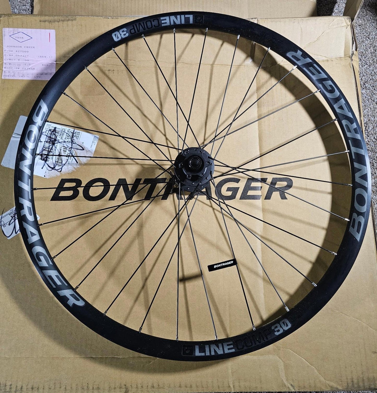 TREK Bontrager Line Comp 30 Front MTB TLR Alloy Wheel 27" NWD