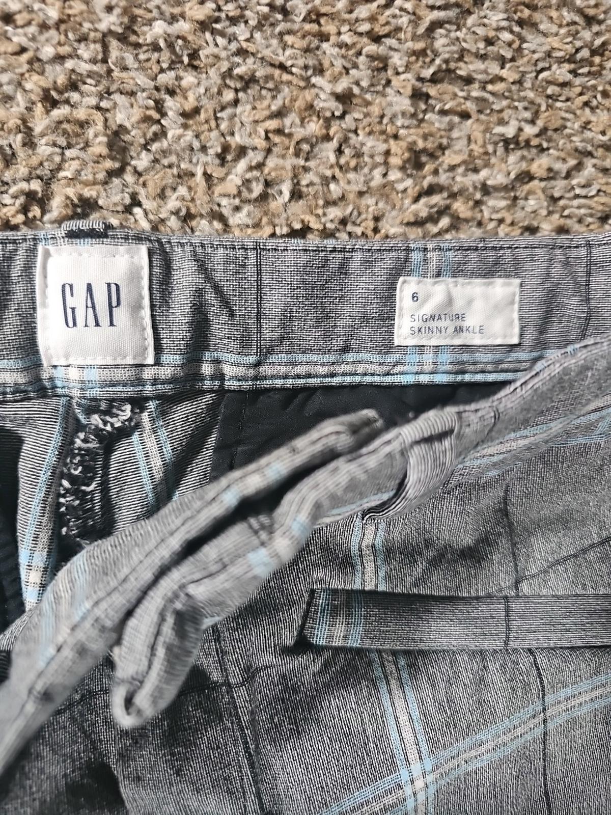 GAP Signature Skinny Ankle Sz 6 Gray Pants
