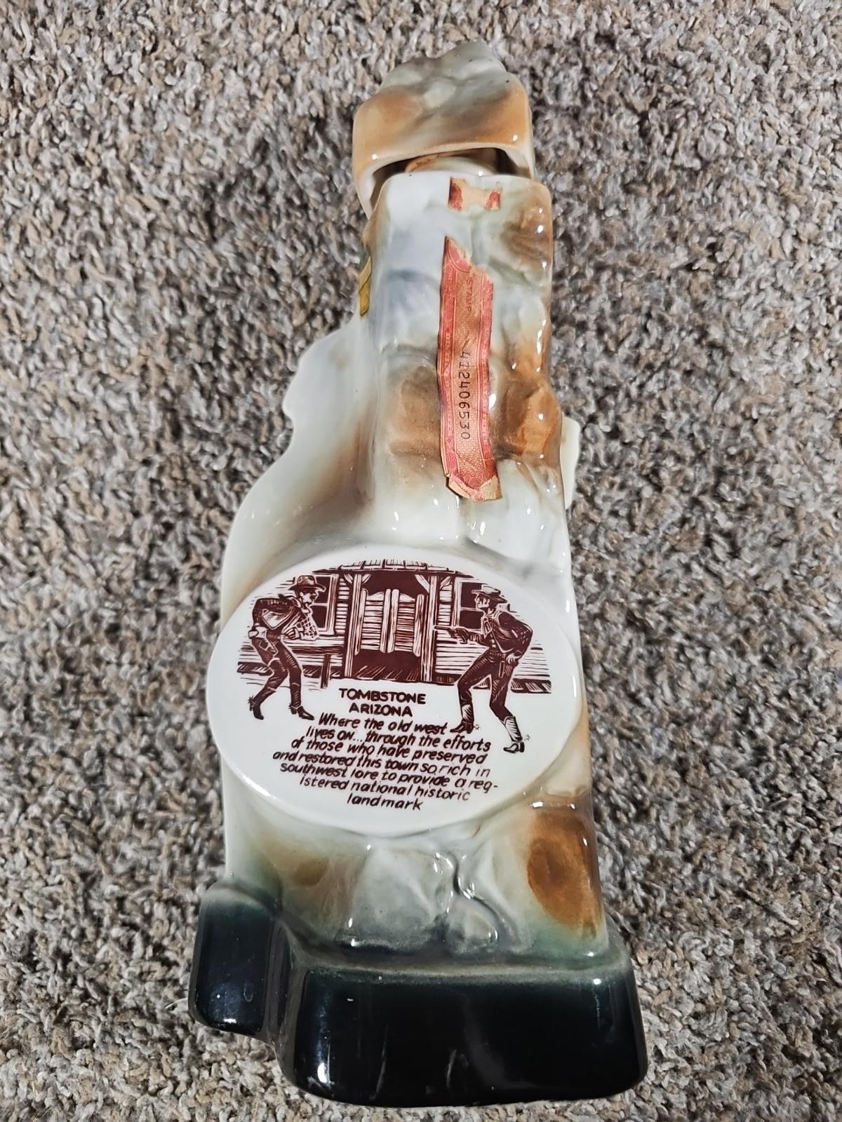 Tombstone Arizona Too Tough To Die EMPTY 100 Month Old Collector BEAM Bottle