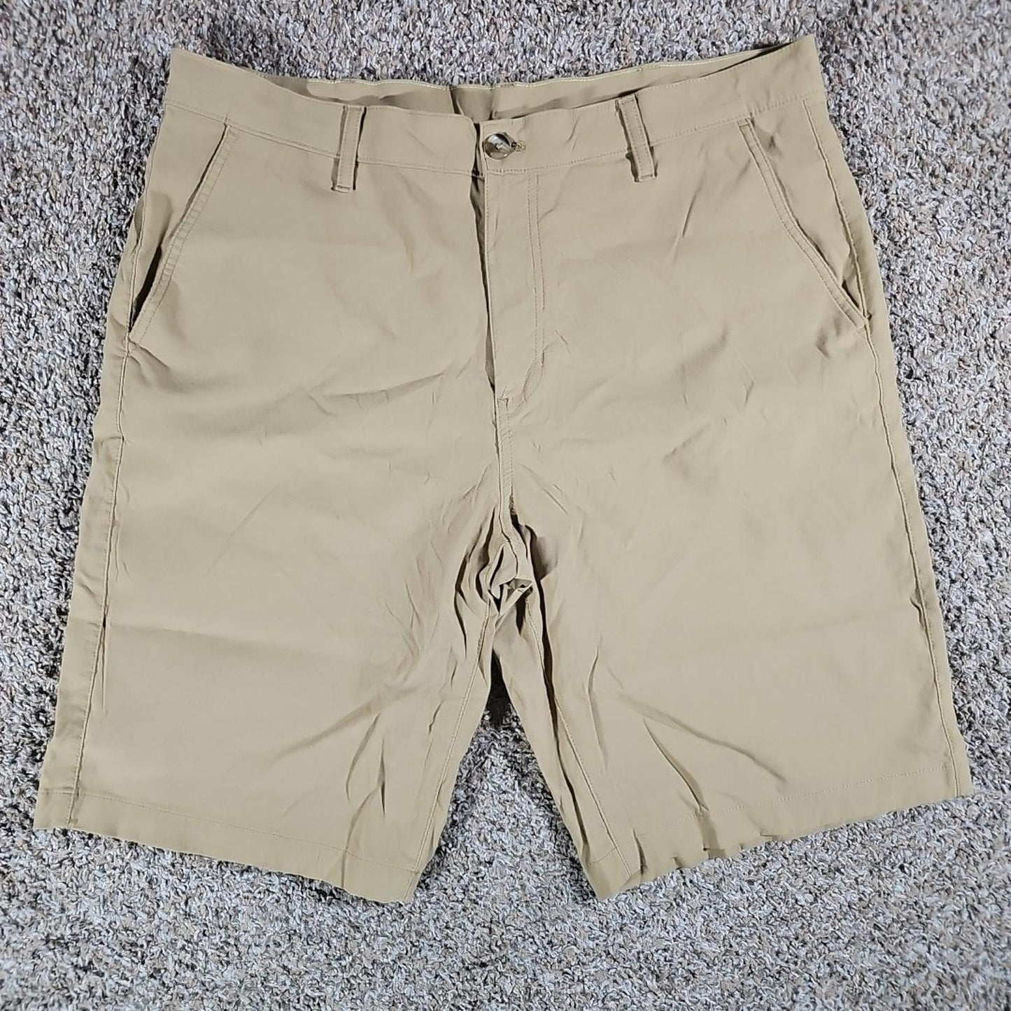 Eddie Bauer Men's Travex Khaki Shorts Size 38 Brown Hiking Outdoor Lightweight