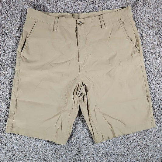 Eddie Bauer Men's Travex Khaki Shorts Size 38 Brown Hiking Outdoor Lightweight
