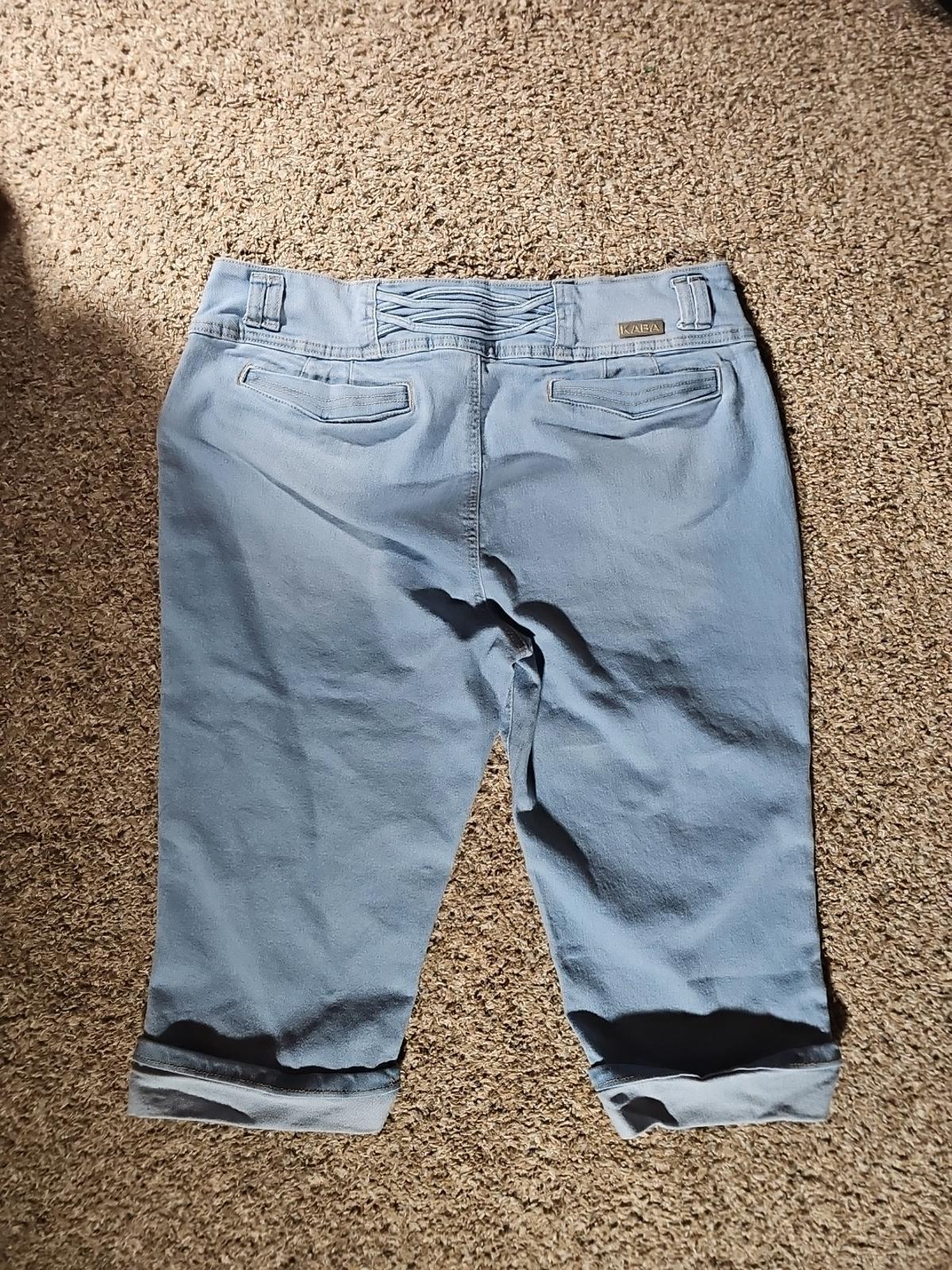Kaba Jeans Sz 20 Cuffed Capris