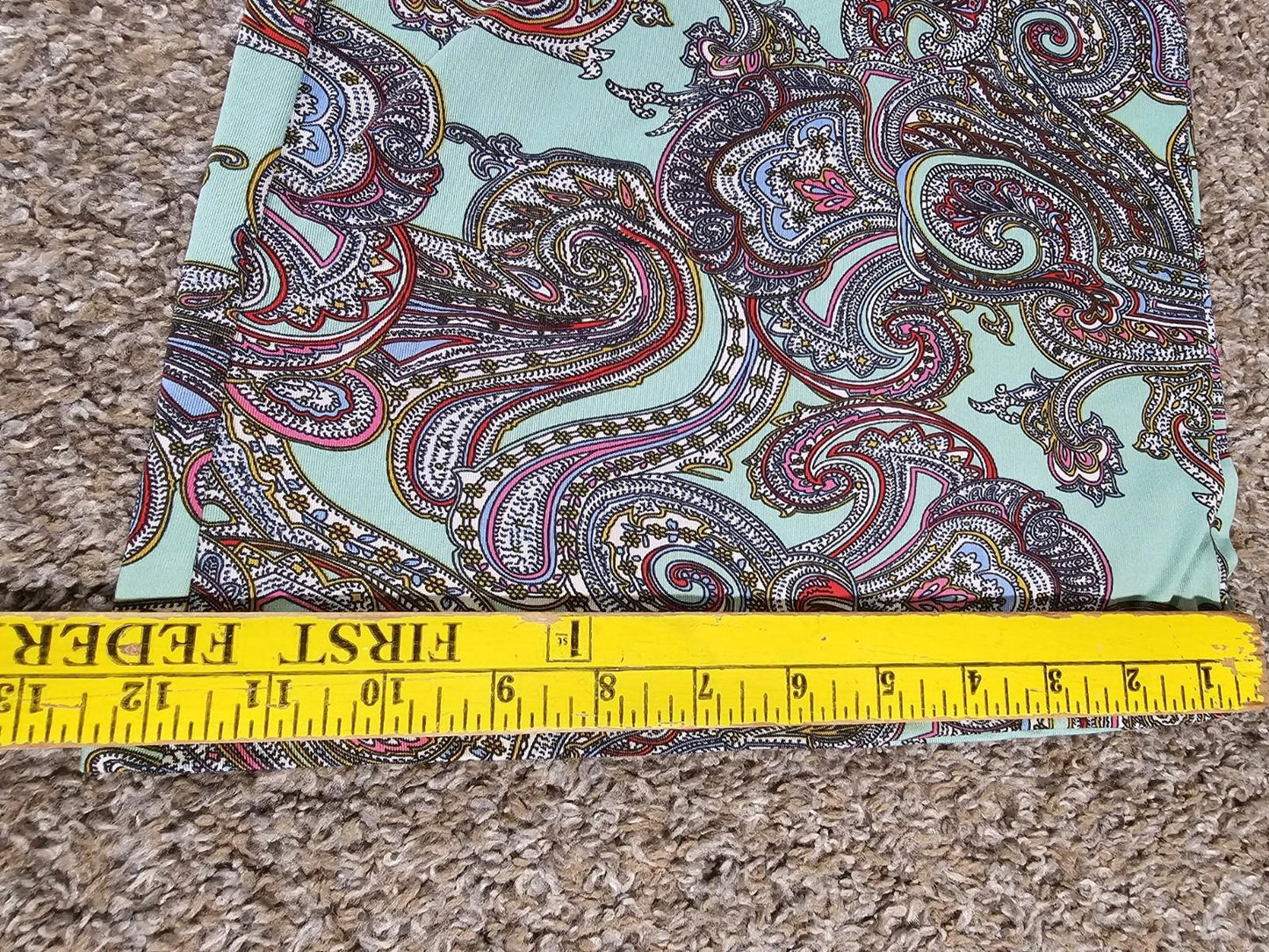 white mark paisley palazzo pants M