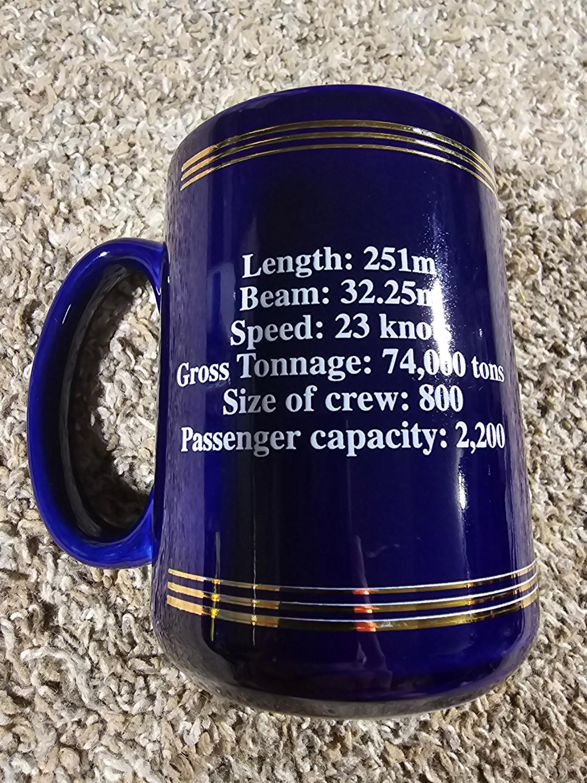 costa victoria coffee mug Blue & Gold