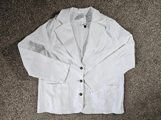 Blair Women's 3 Button Blazer White