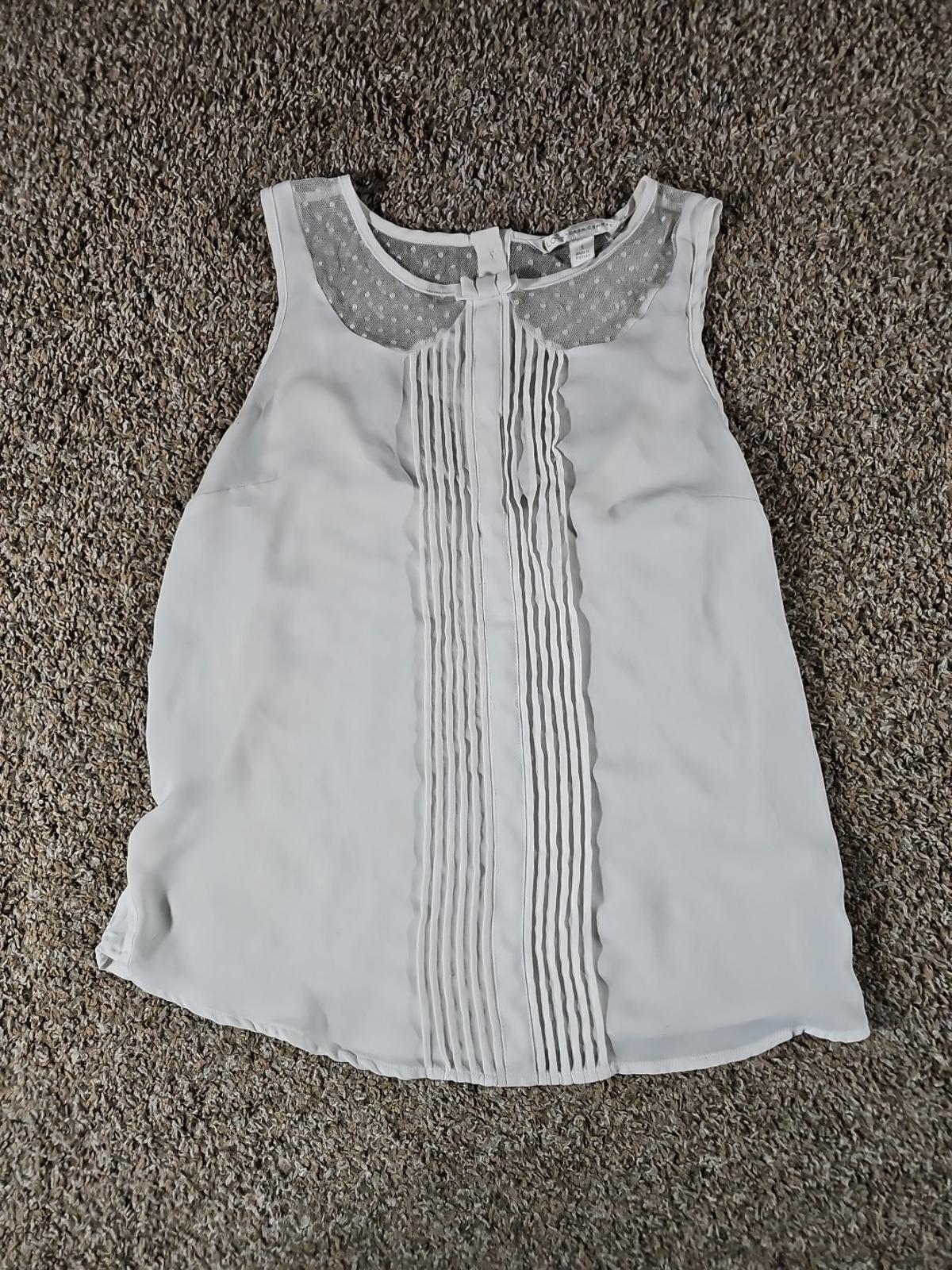 LC Lauren Conrad Sleeveless S Tank White