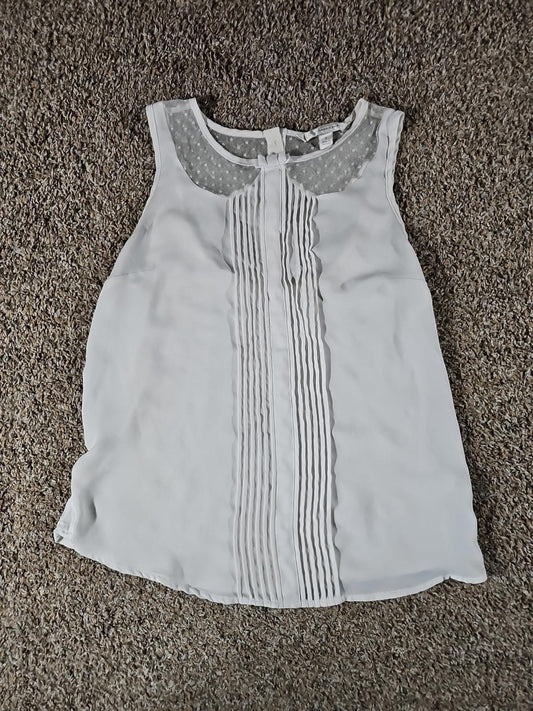 LC Lauren Conrad Sleeveless S Tank White