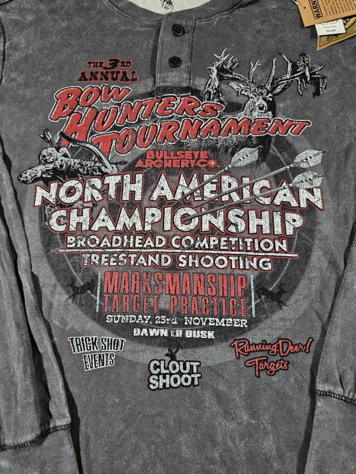 Legendary Whitetails Bow Hunters Tournament S Henley NWT NWD