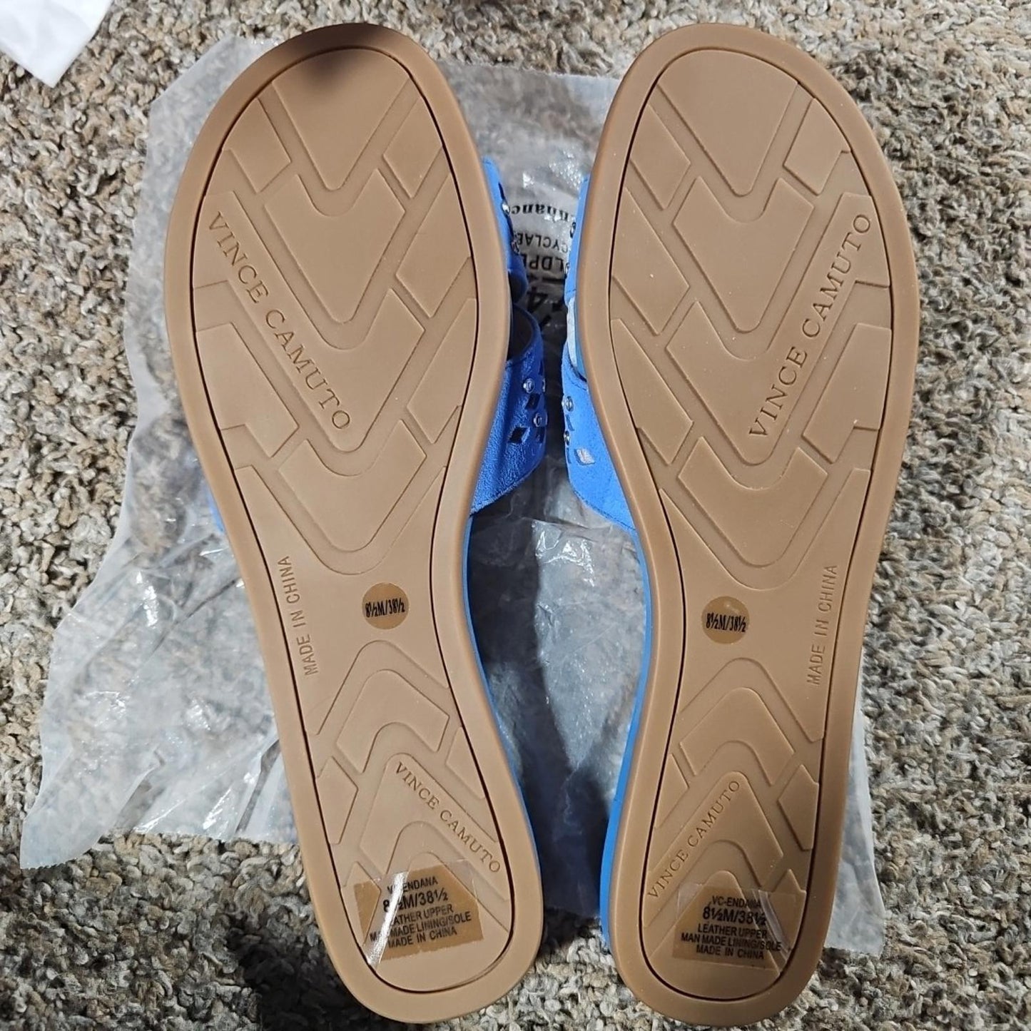 vince camuto vc-endana Poolside Blue sandals 8.5M NIB NWD