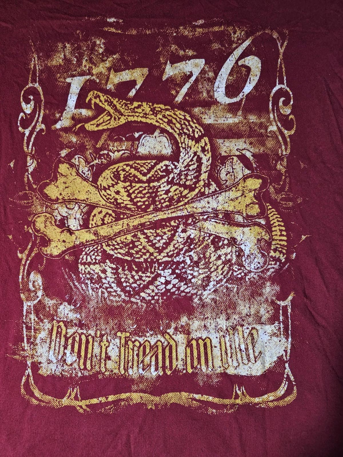 Grunt Style GS 1776 Don't Tread On Me Tshirt Medium SEE PICS