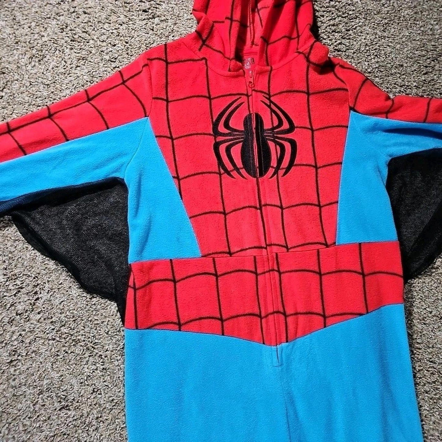 Marvel Spider-Man Superhero Kids Hooded Pajamas Suit L 12-14
