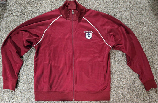 Red Aeropostle Athletic Brand Full Zip Track Jacket Sz XL