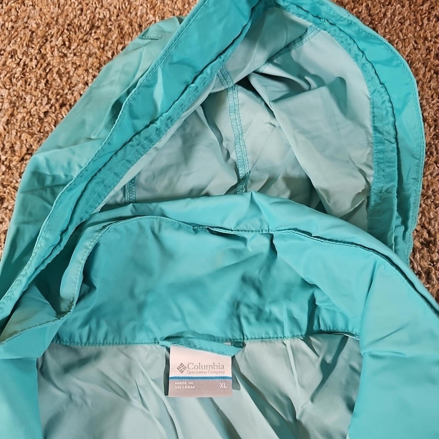 Columbia XL Fullzip Hooded Rain Jacket