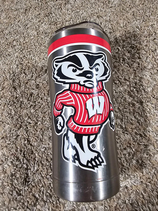 Tervis Wisconsin Badgers Travel Coffe Mug Tumbler Steel W/ Lid FLAKING