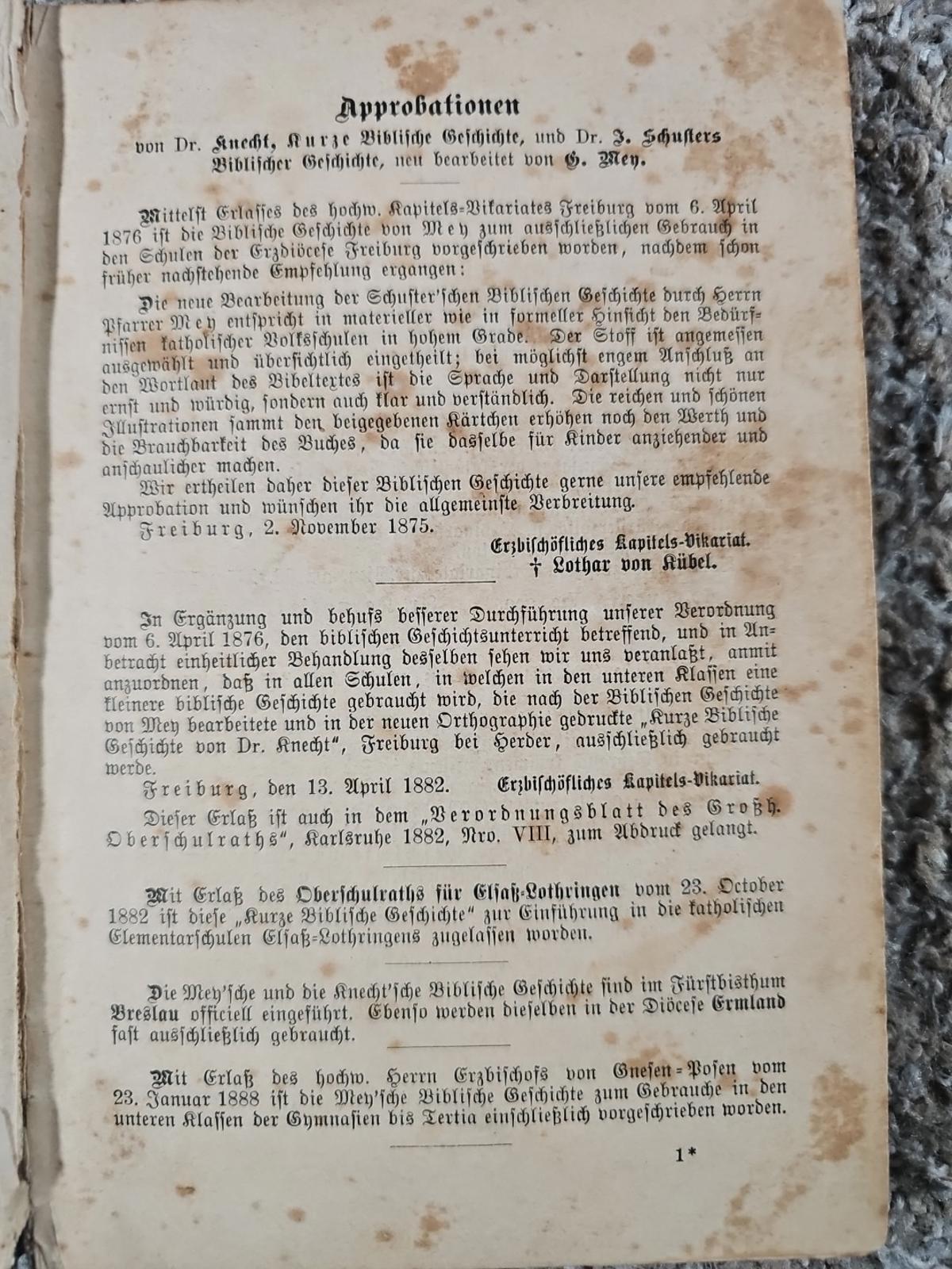 B. Herder antique religious book 1898 Dutch German Christian bible study book
