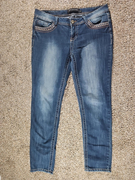Twentyone Black By Rue 21 Womens Sz 9/10R Blue Jeans