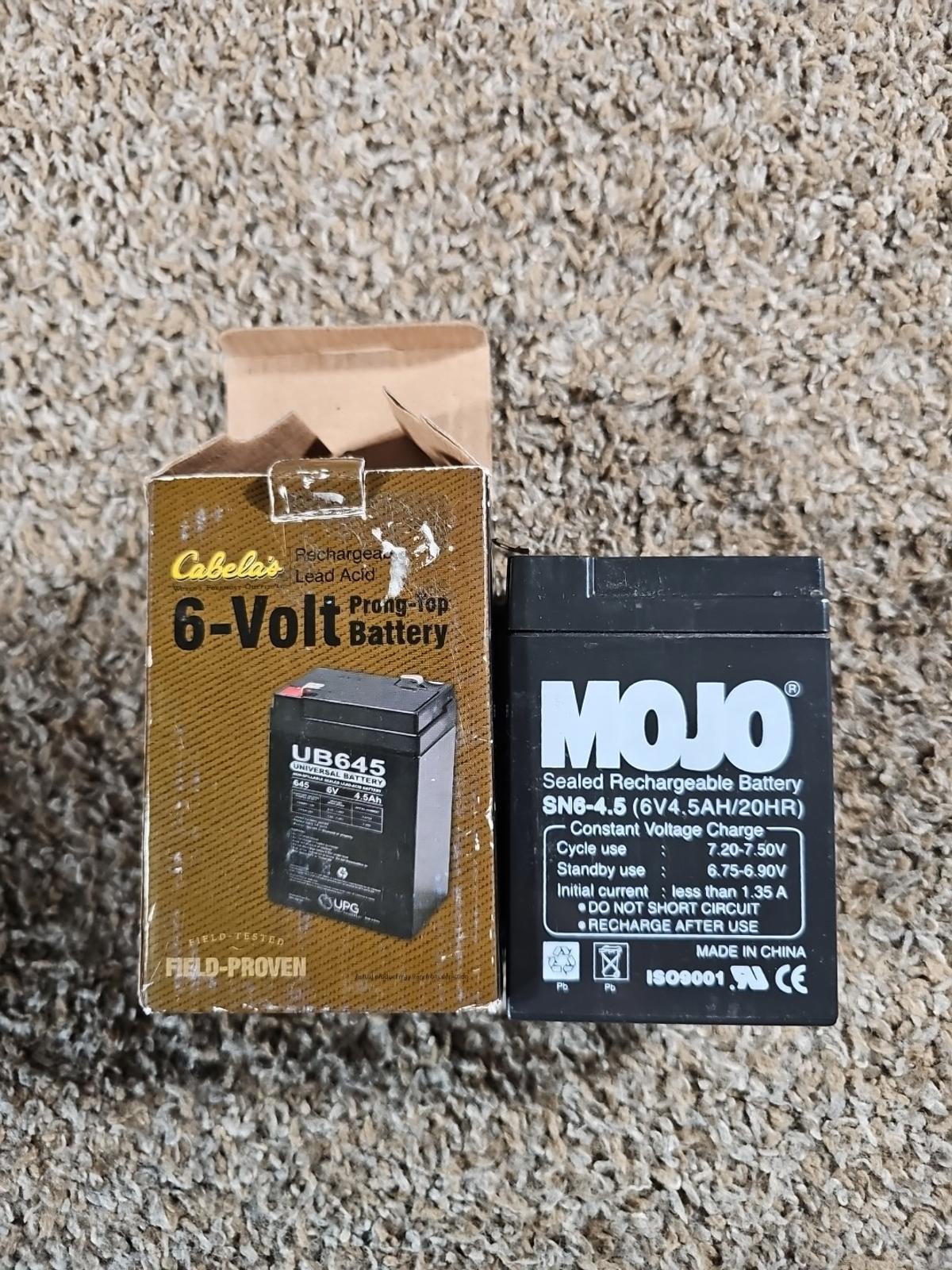 6V 4.5AH SLA Battery Cabela's Field Tested