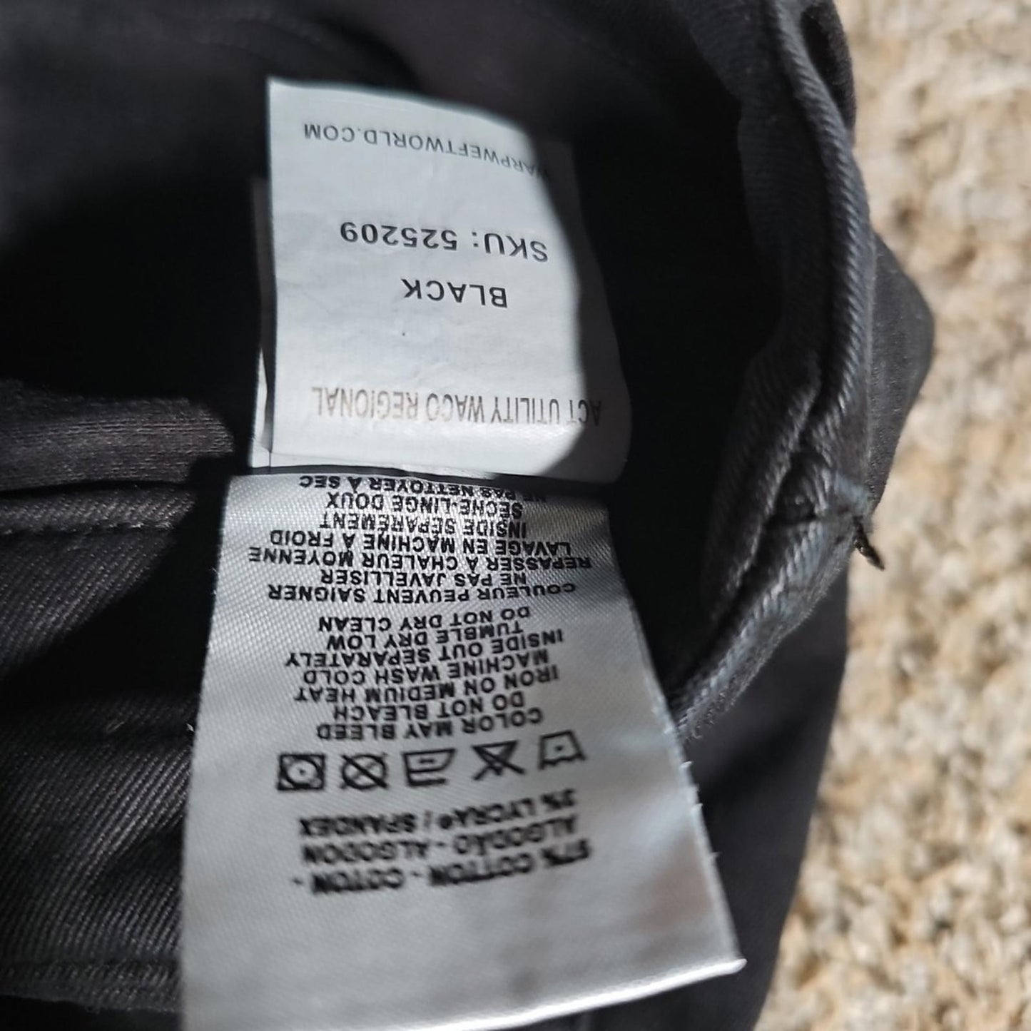 Warp + Weft 33 Black Act Utility Waco Regional Shorts