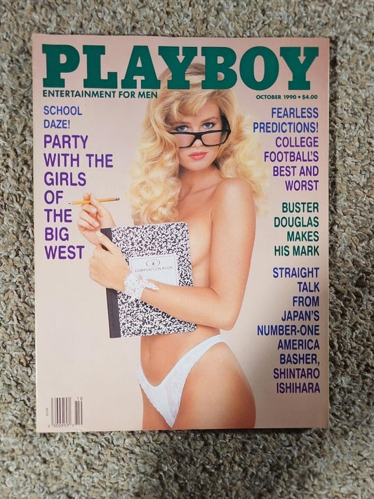 Playboy Magazine October 1990 Issue Melissa Evridge Brittany York