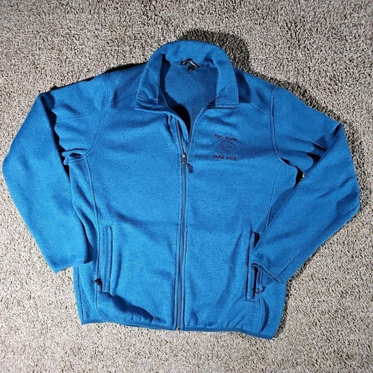 Port Authority XL Fullzip Blue Fleece Yard Sale Jacket