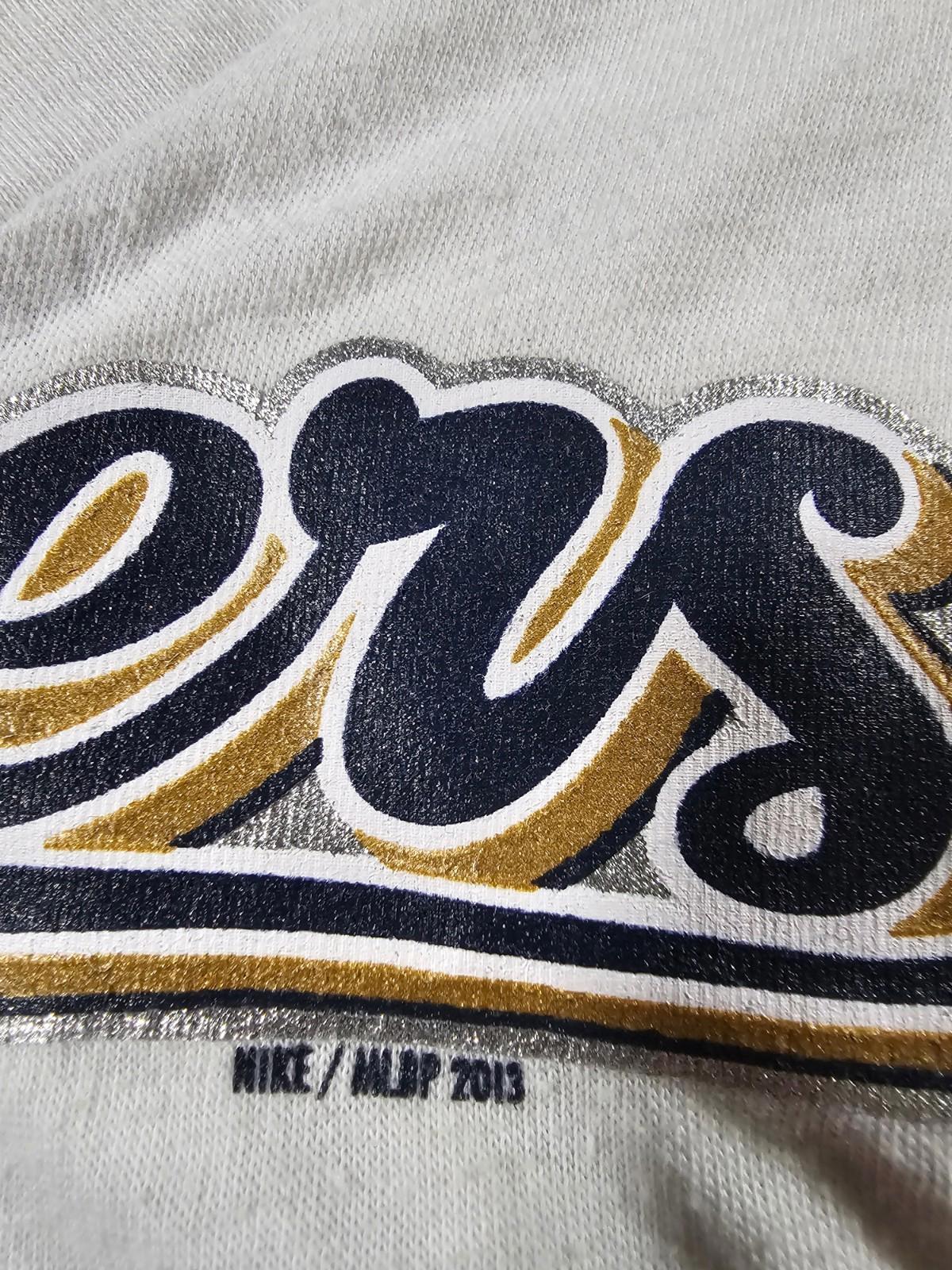 Nike MLB Genuine Merchandise Milwaukee Brewers Vneck S 2013