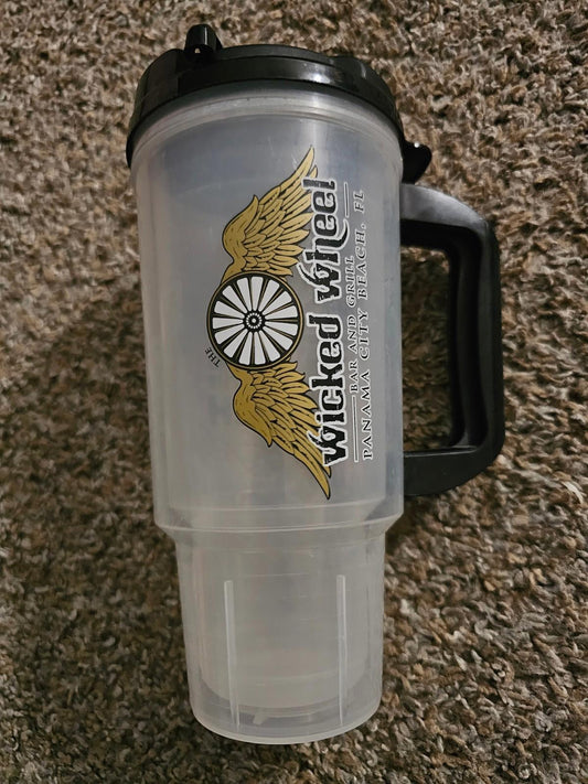 Wicked Wheel Whirley Travel Mug With Lid Panama City Florida