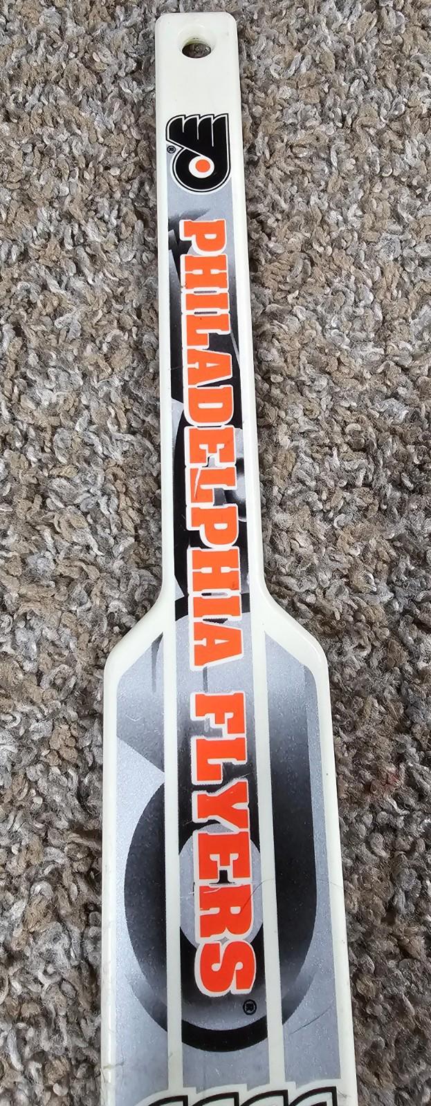 Vintage Sherwood NHL Philadelphia Flyers Mini Goalie Hockey Stick White Plastic