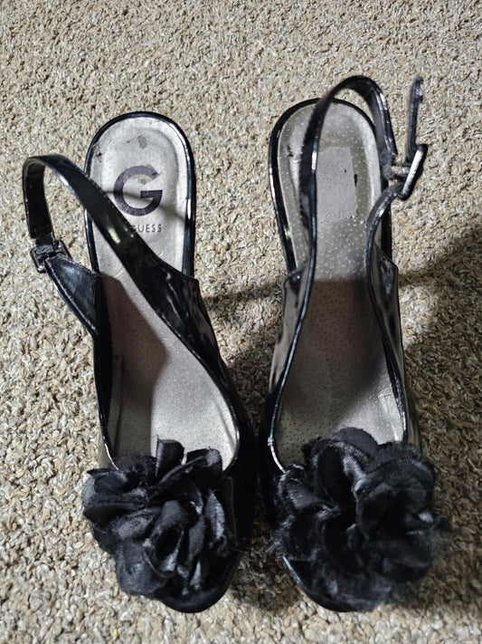 g by guess heels black Flower 8.5M