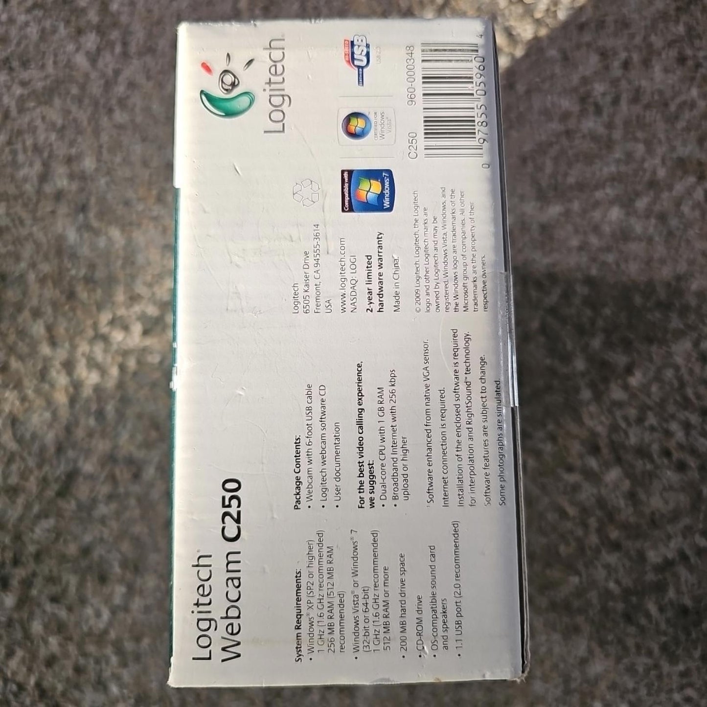 Logitech C250 Web Cam NIB