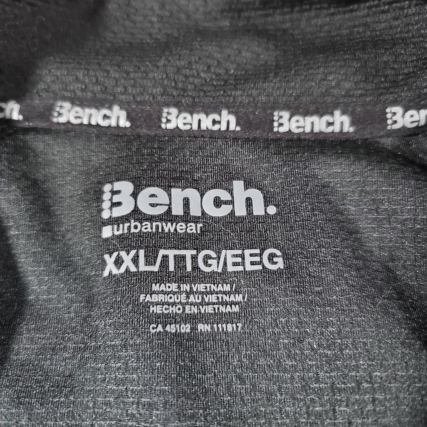 Bench Urbanwear XXL Black Fullzip