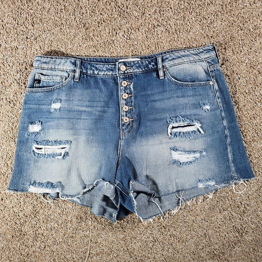 KanCan Los Angeles Destroyed Cutoff Jean Shorts 3XL