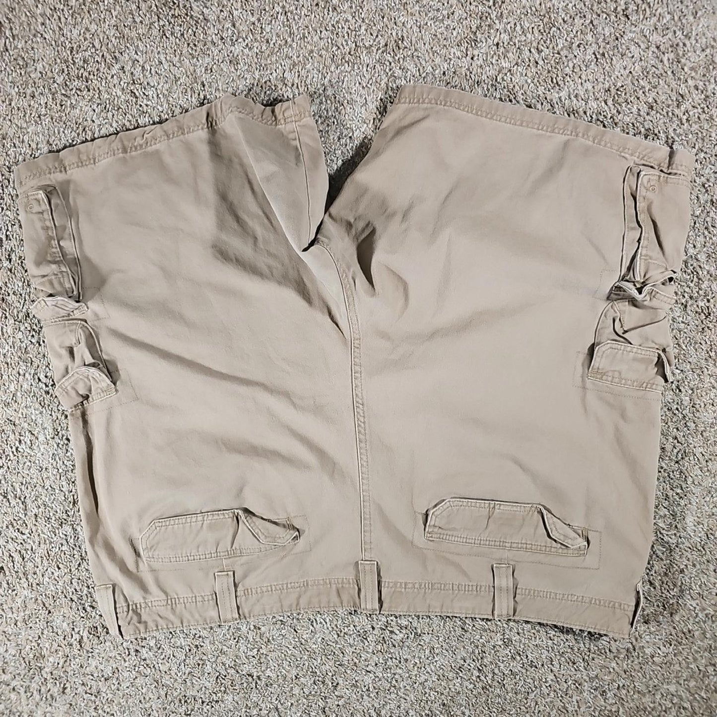 Lee Dungarees Cargo Shorts Sz 48 Khaki Utility Grunge