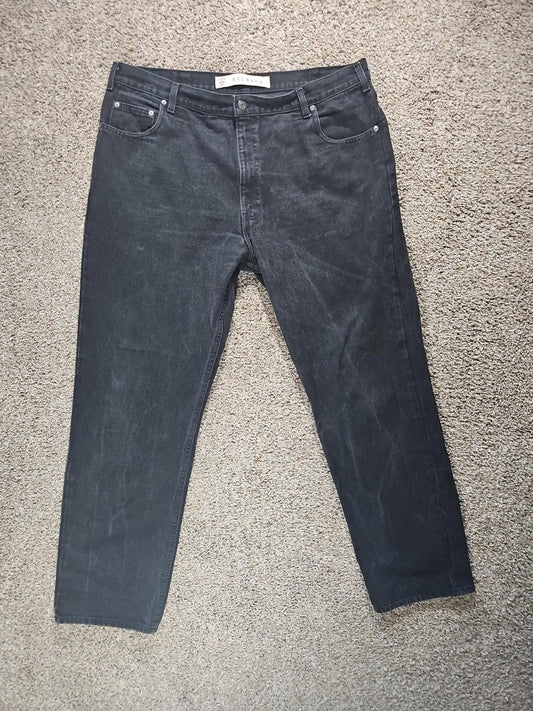 Arizona Premium Denim Relaxed Black Jeans Approx 40x32
