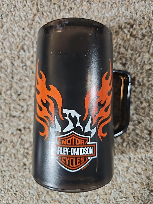 Harley Davidson Vintage 2001 Plastic Water Filled Mug Cup Motorcycle Bike