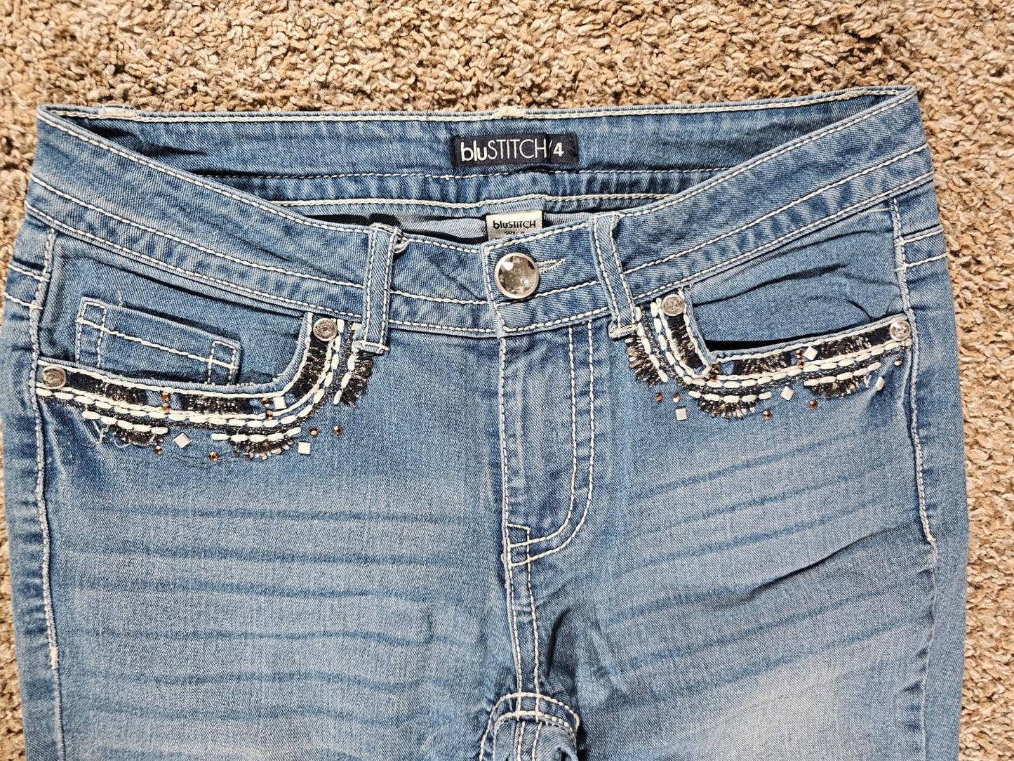 Blustitch Jeweled Sz 4 Jeans