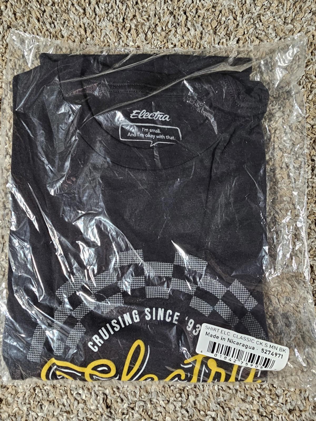 electra bicycle company mens S T-shirt Black NEW