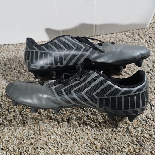 Puma Soccer Cleats US 6.5 UK 5.5 106704-03 Gray Black