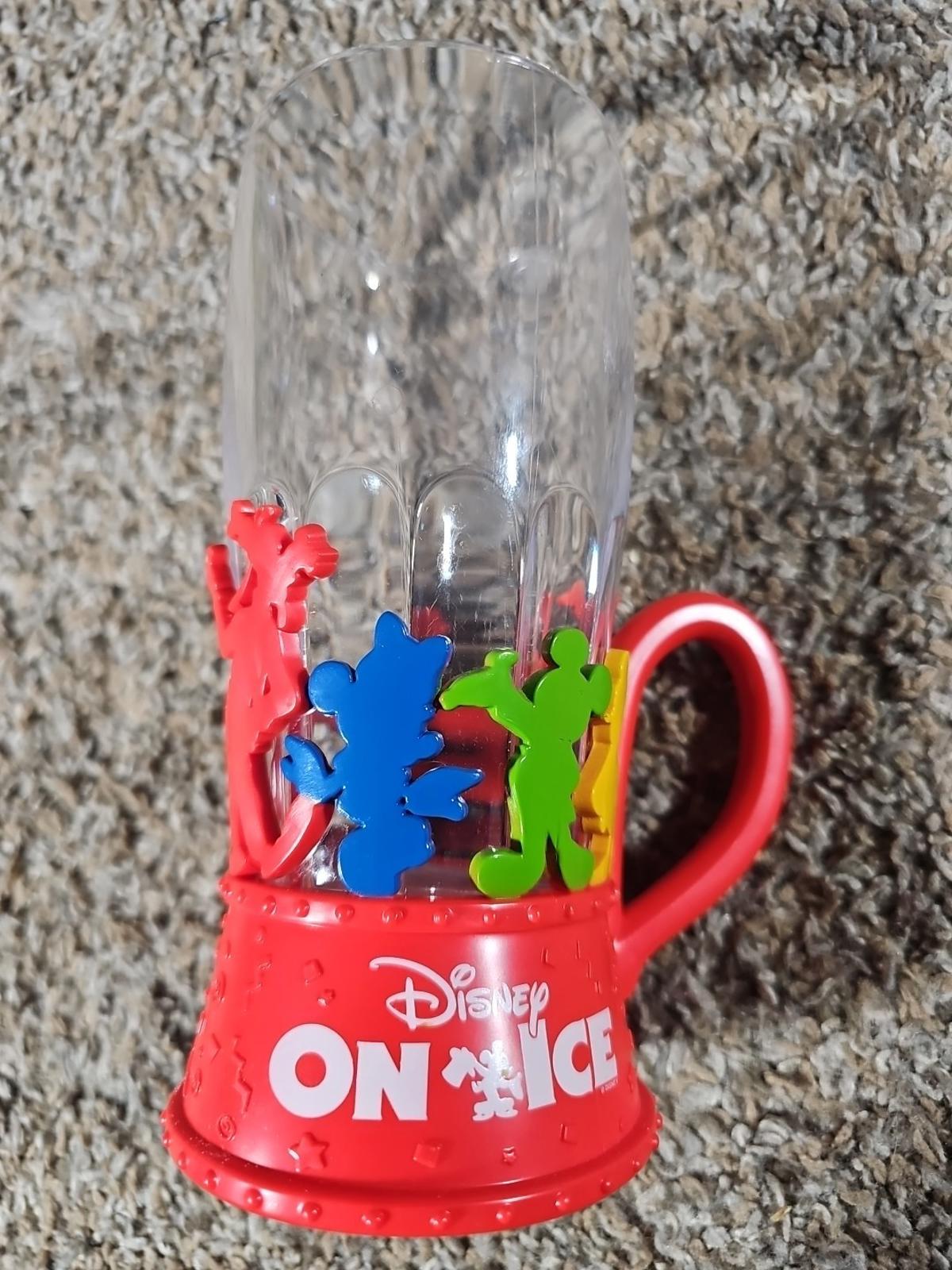 Disney On Ice Souvenir Plastic Cup Mug Colorful Mickey Mouse Friends Light Up