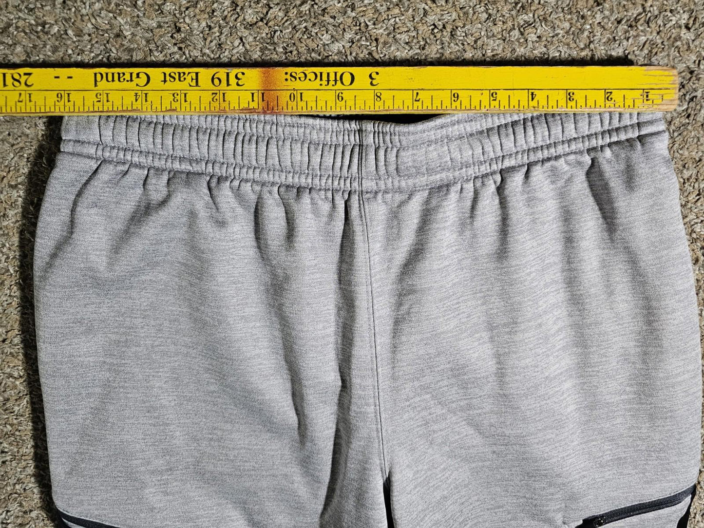 And1 Jogger Sweatpants Mens L GRAY Zip Pockets
