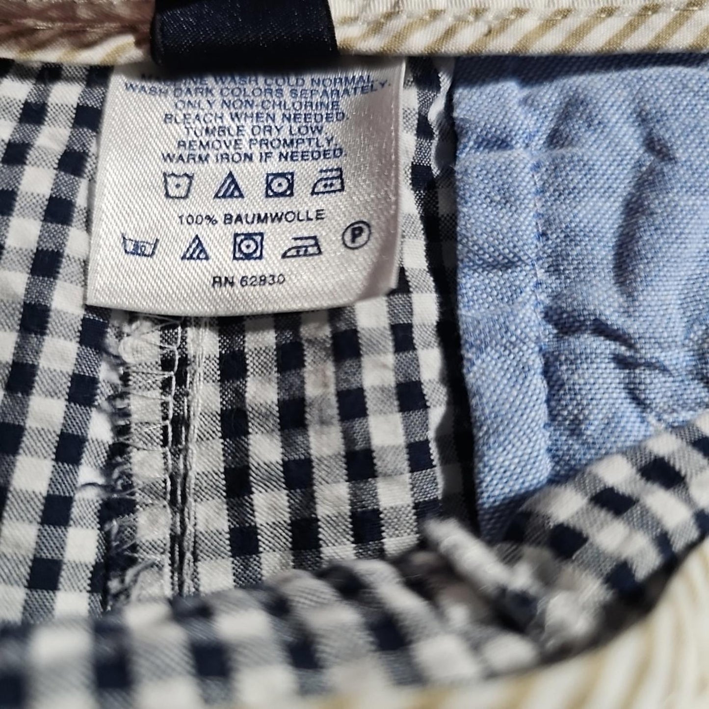 Lands End Fit 2 Sz 8 Checkered Shorts