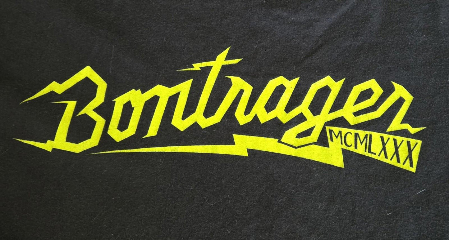 Black Bontraeger Men's T-Shirt With Yellow Writing