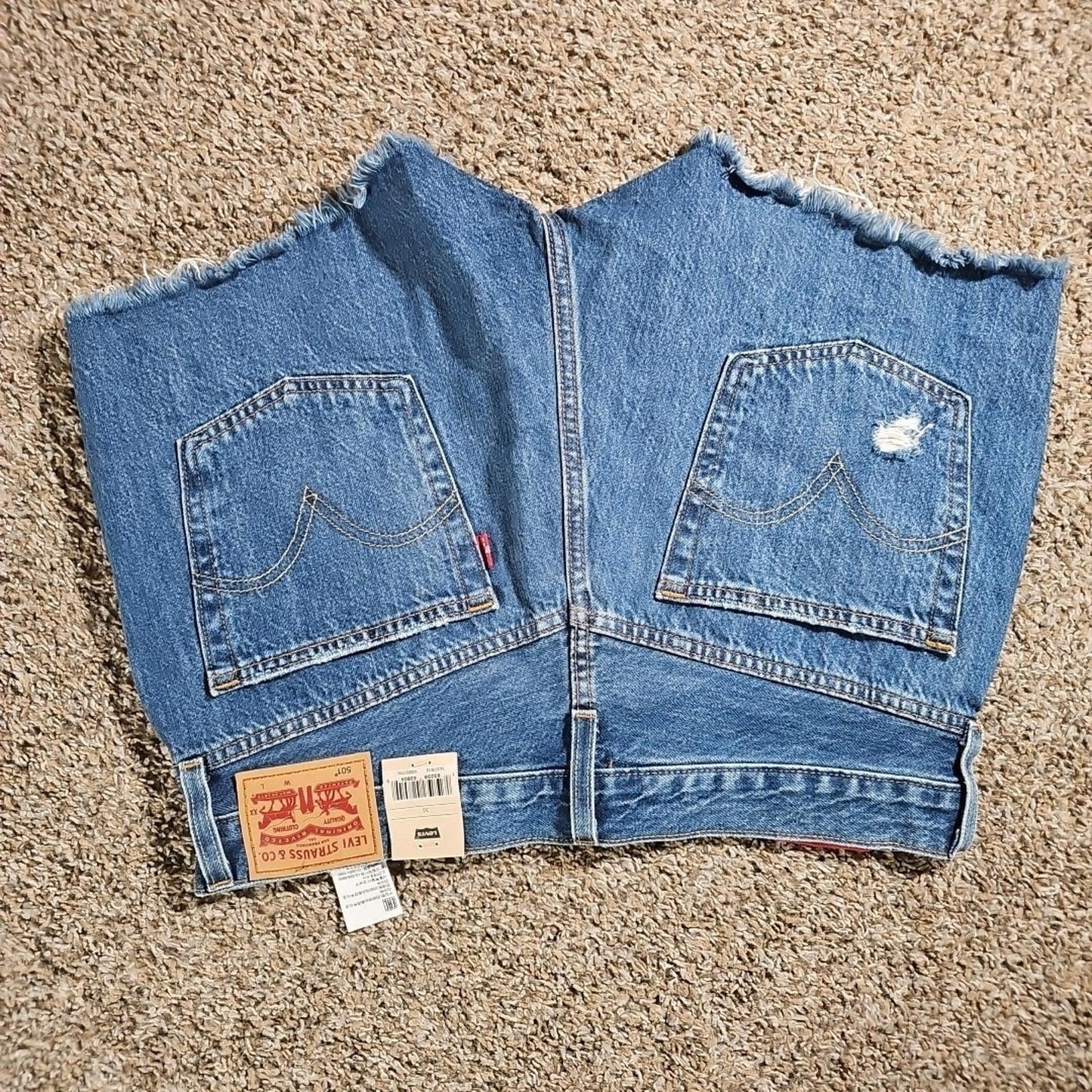NWT Levis 501 Denim Cutoff Shorts Sz 30