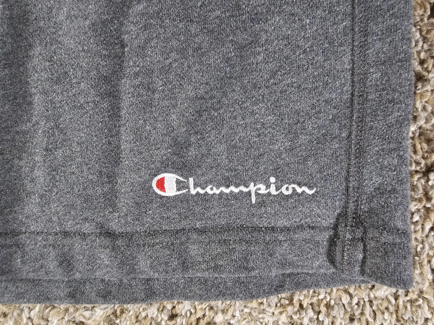 Champion Cotton Terry Athletic Short Drawstring XL Gray