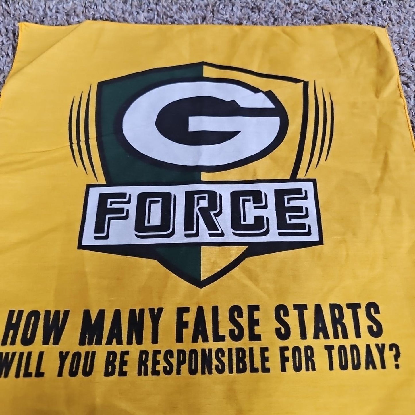 Green Bay Packers G FORCE Flag Hankerchief